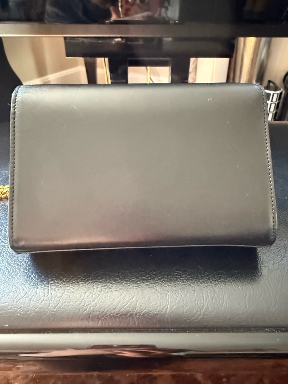 SOLD Saint Laurent Black Leather Kate Chain Tassel Crossbody Bag - Picture 10 of 14